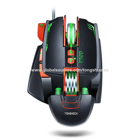 Nouvelle Conception V9 Souris Gaming Personnalisée Rétroéclairage RGB Souris Gamer Filaire 3200 dpi