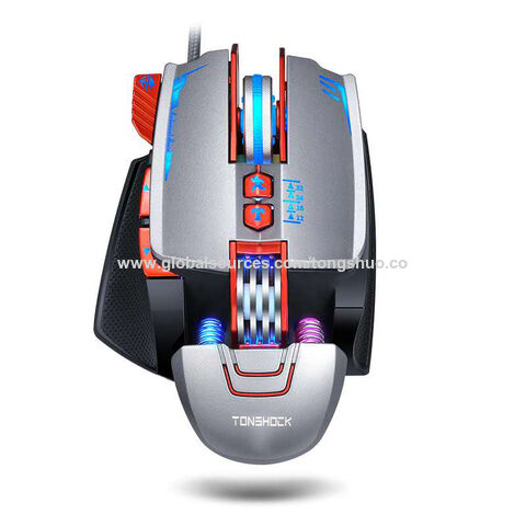 Nouvelle Conception V9 Souris Gaming Personnalisée Rétroéclairage RGB Souris Gamer Filaire 3200 dpi
