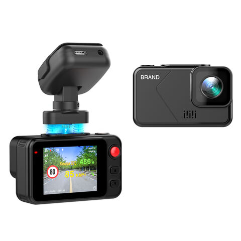 Cámara de salpicadero para coche con doble cámara frontal SHD 2K + trasera 1080P, pantalla IPS de 2", magnética, con WiFi, e-dog y GPS incorporado