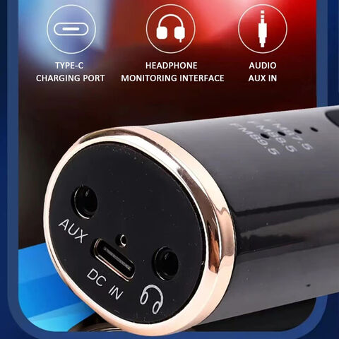 Großhandel OEM ODM Wireless Bluetooth Autoradio Stereo Mikrofon Tragbares Karaoke-Mikrofon für Auto