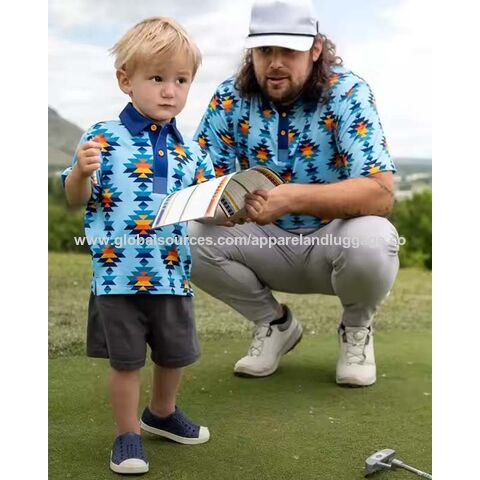 Impresión personalizada Logo Niños Boy Youth Dry Fit Polo T-Shirt Golf Wear Polo Shirts para ropa de padres e hijos