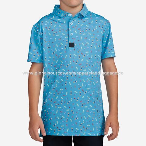 Impresión personalizada Logo Niños Boy Youth Dry Fit Polo T-Shirt Golf Wear Polo Shirts para ropa de padres e hijos