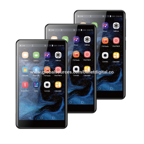 Lecteur MP4 MP3 Portable 4 pouces à écran tactile, 750mAh, sans caméra et avec haut-parleur