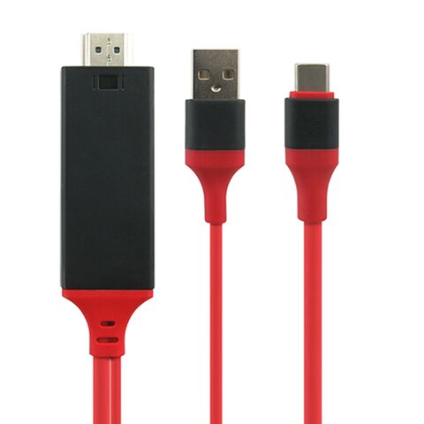 USB 3.1 Typ C auf 4K60Hz UHD HDTV Kabel mit USB-Ladefunktion, MHL USB zu HDTV Kabel