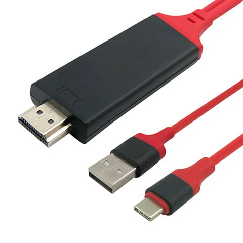 USB 3.1 Typ C auf 4K60Hz UHD HDTV Kabel mit USB-Ladefunktion, MHL USB zu HDTV Kabel