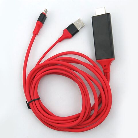 USB 3.1 Typ C auf 4K60Hz UHD HDTV Kabel mit USB-Ladefunktion, MHL USB zu HDTV Kabel