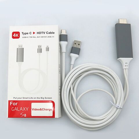 USB 3.1 Typ C auf 4K60Hz UHD HDTV Kabel mit USB-Ladefunktion, MHL USB zu HDTV Kabel