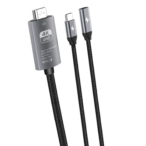 USB-C-zu-HDTV-Kabel + PD-Laden, Typ-C-zu-HDTV-Kabel + PD-Laden MHL, 4K60Hz