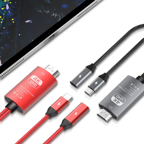 USB-C-zu-HDTV-Kabel + PD-Laden, Typ-C-zu-HDTV-Kabel + PD-Laden MHL, 4K60Hz