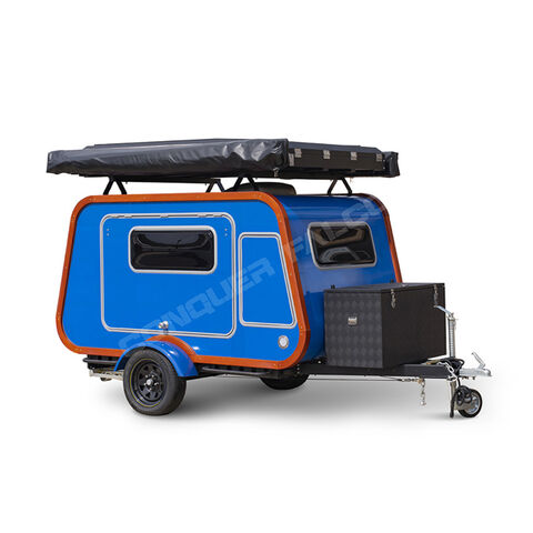 Vente Directe Mini Caravane Teardrop Best-Seller pour Camping en Plein Air avec Tente Latérale pour Caravane Teardrop