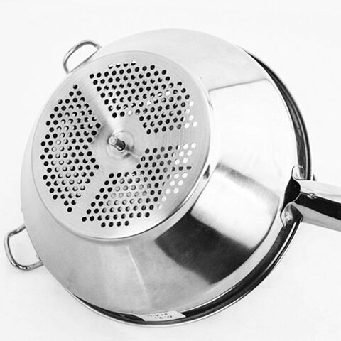 Mill with 3 Grinding Discs, Milling Handle and Stainless Steel Bowl, Rotating Food Mill for Potatoes
