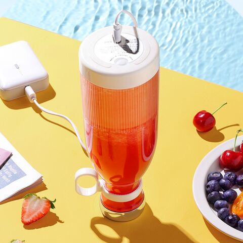 Wireless Charging Electric 4-Blade Mini Blender, Portable Blender, Fruit Blender, Fruit Extractors