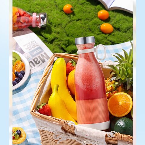 Wireless Charging Electric 4-Blade Mini Blender, Portable Blender, Fruit Blender, Fruit Extractors