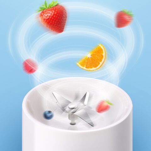 Wireless Charging Electric 4-Blade Mini Blender, Portable Blender, Fruit Blender, Fruit Extractors