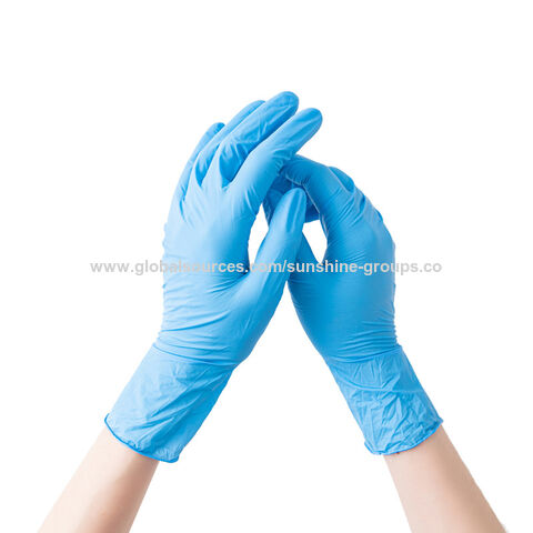 Guantes desechables de nitrilo, grado alimentario, PVC transparente, duraderos, de látex y goma