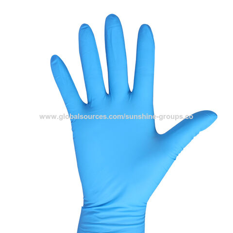 Guantes desechables de nitrilo, grado alimentario, PVC transparente, duraderos, de látex y goma