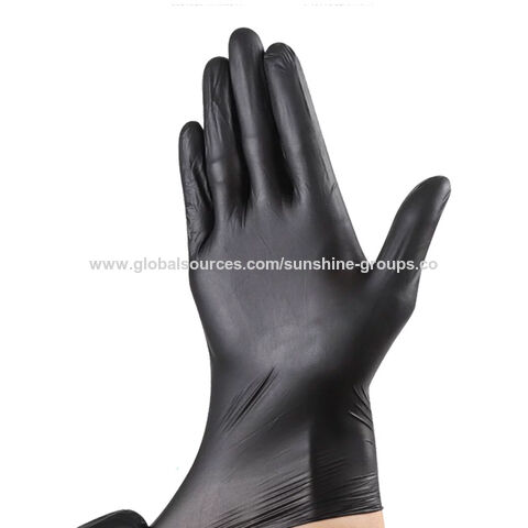 Guantes desechables de nitrilo, grado alimentario, PVC transparente, duraderos, de látex y goma