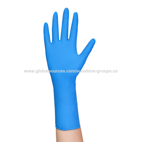 Guantes desechables de nitrilo, grado alimentario, PVC transparente, duraderos, de látex y goma