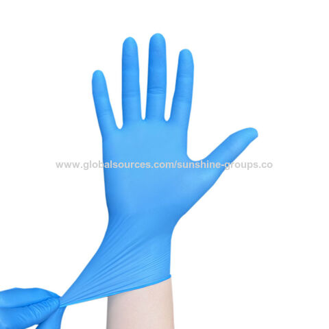 Guantes desechables de nitrilo, grado alimentario, PVC transparente, duraderos, de látex y goma