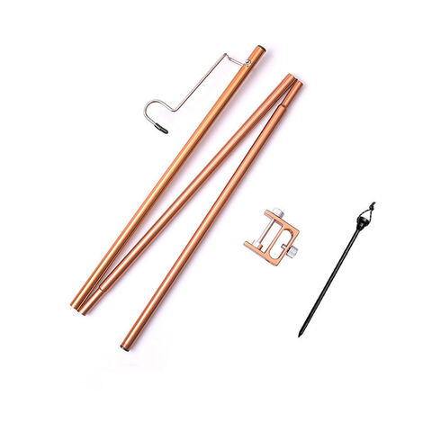 Support de Fixation en Alliage d'Aluminium pour Lampe de Camping Pliable Portable d'Extérieur