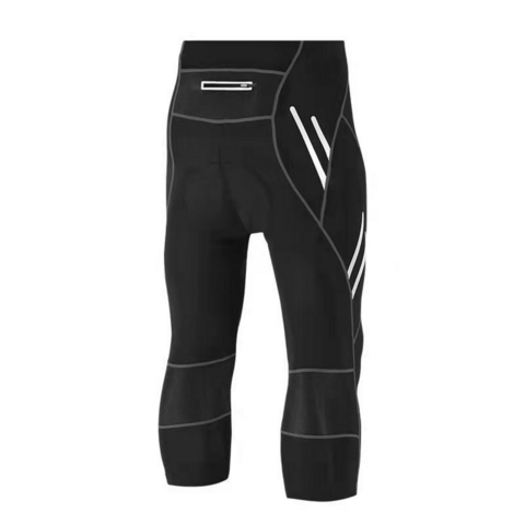 Pantalon de Cyclisme Homme, Leggings de Sport Rembourrés de Compression à Séchage Rapide pour Vélo
