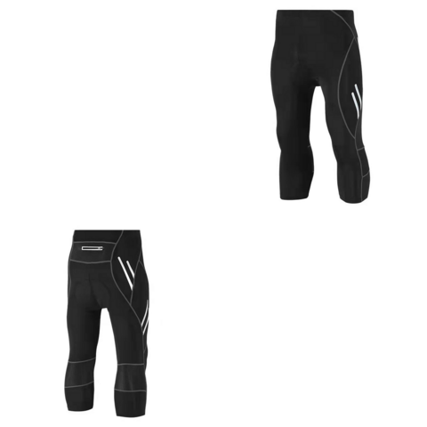 Pantalon de Cyclisme Homme, Leggings de Sport Rembourrés de Compression à Séchage Rapide pour Vélo