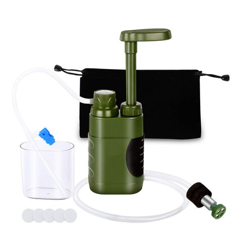 Portable Water Filtration System Outdoor Water Filter Straw for Hiking Survival Gear Camping
