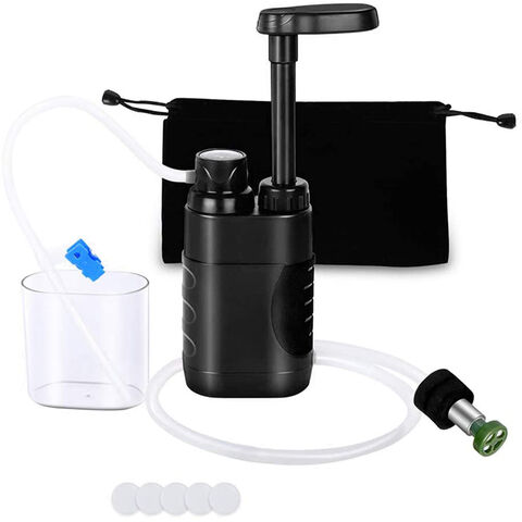 Portable Water Filtration System Outdoor Water Filter Straw for Hiking Survival Gear Camping