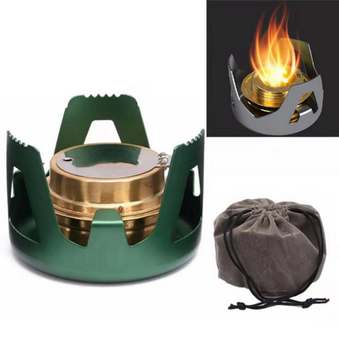 Liquid Windproof Stove Camping Portable Lightweight Alcohol Stove Outdoor