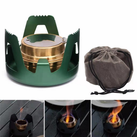 Liquid Windproof Stove Camping Portable Lightweight Alcohol Stove Outdoor