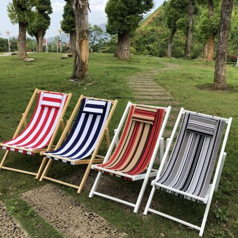 Cadeiras Dobráveis de Madeira para Praia, Camping, Portáteis, Ajustáveis para Exterior, Cadeiras de Madeira Maciça - Venda por atacado