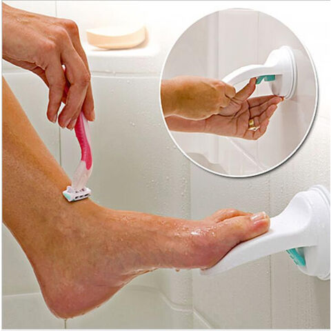 Repose-Pied Antidérapant pour Rasage avec Ventouse, Pédale de Toilette et Salle de Bain pour un Gain de Travail