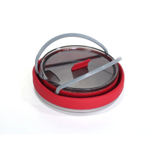 Folding Silicone Kettle Outdoor Mini Boiling Pot W/ Handle