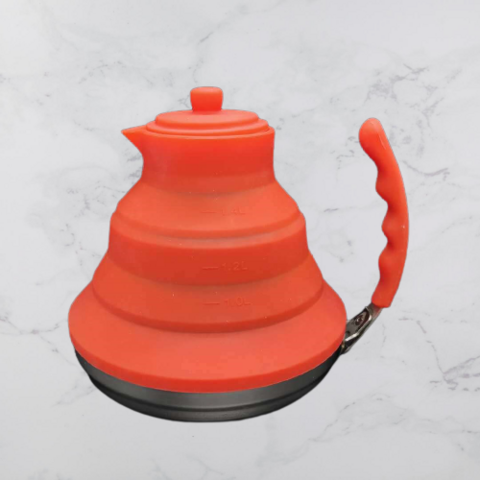 Collapsible Silicone Kettle Lightweight Folding Tea Coffee Pot