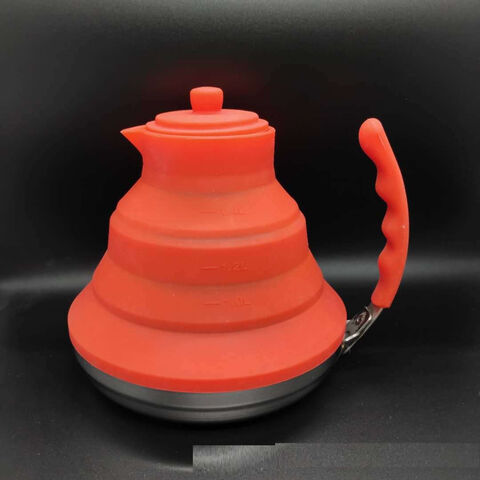 Collapsible Silicone Kettle Lightweight Folding Tea Coffee Pot