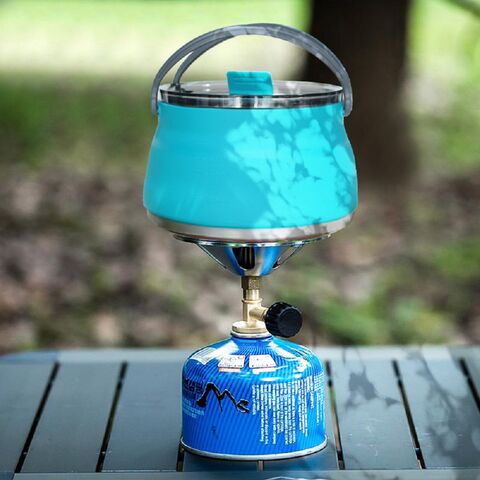 Folding Silicone Kettle Outdoor Mini Boiling Pot W/ Handle