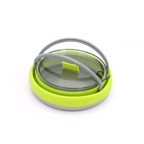 Folding Silicone Kettle Outdoor Mini Boiling Pot W/ Handle