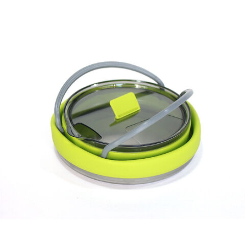 Folding Silicone Kettle Outdoor Mini Boiling Pot W/ Handle