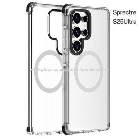 Soonleader Coque Rigide Transparente en PC pour Samsung S25, Antichoc et Claire