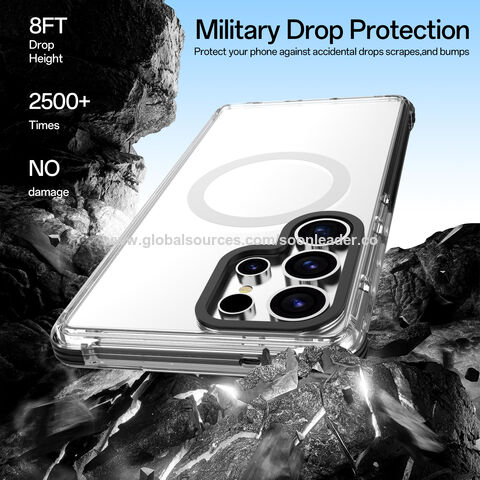 Soonleader Coque Rigide Transparente en PC pour Samsung S25, Antichoc et Claire