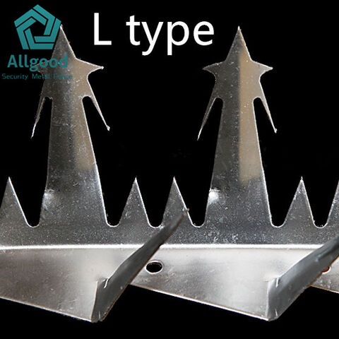 Übersteigsichere Stahl-Mauerspikes, Fabrikpreis für Sicherheitszaunspikes für Wohnhäuser