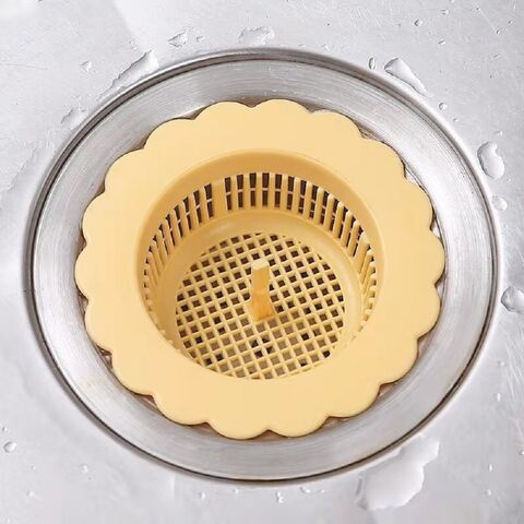 Pouring Strainers Drain Filter Large Wide, Silicone Kitchen Sink Strainer 4 Pack