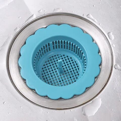 Pouring Strainers Drain Filter Large Wide, Silicone Kitchen Sink Strainer 4 Pack