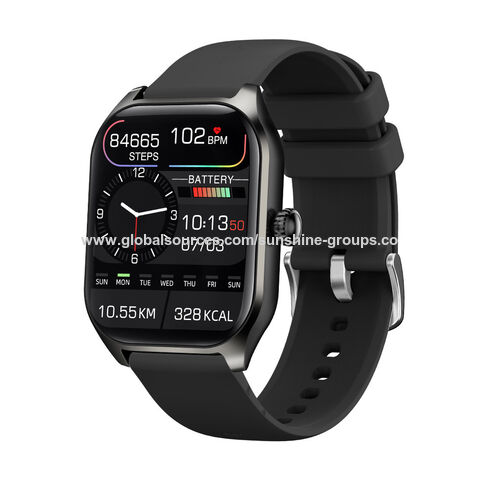 Reloj inteligente con frecuencia cardíaca, presión arterial, oxígeno en sangre, llamada Bluetooth, NFC, multideportes