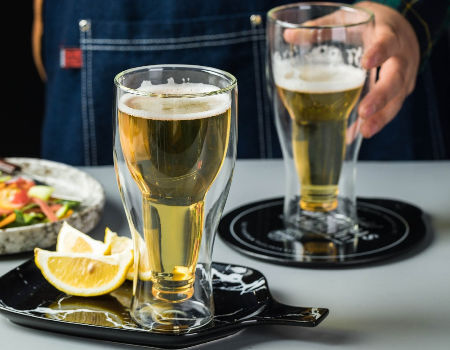 Chope à Bière En Résine Motif Mécanique Double Paroi - Tasse Isotherme Voiture Pour Amateurs D'Auto