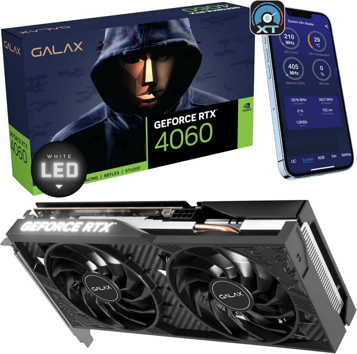 Ge Force Rtx 4060 Ti Windforce Oc 16g Graphics Card, 2x Windforce Fans ...