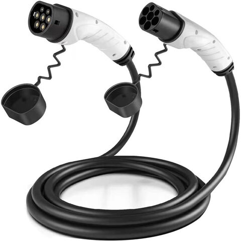 Cable de Carga para Vehículo Eléctrico Fisher Monofásico Tipo 2 a Tipo 2 - Cargador EV