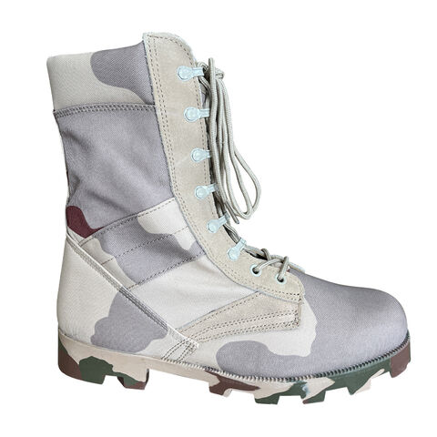 Bottes de combat tactiques mi-mollet robustes pour forces militaires et police