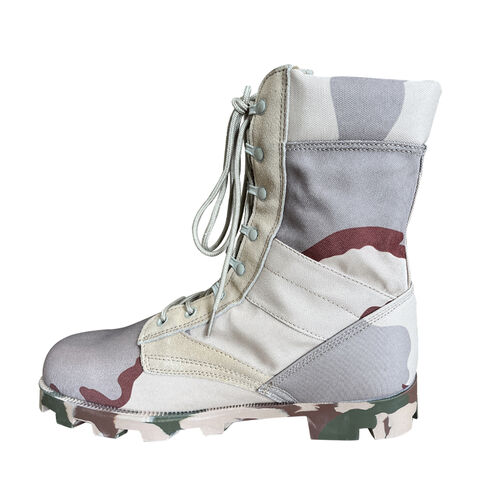 Bottes de combat tactiques mi-mollet robustes pour forces militaires et police