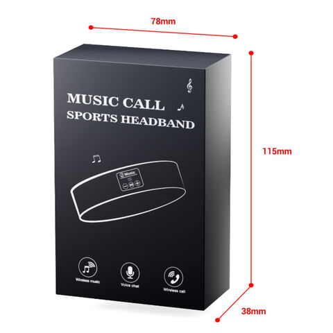 Cinta para la cabeza deportiva con Bluetooth, absorción de sudor, recargable, desmontable y lavable - Ideal para B2B